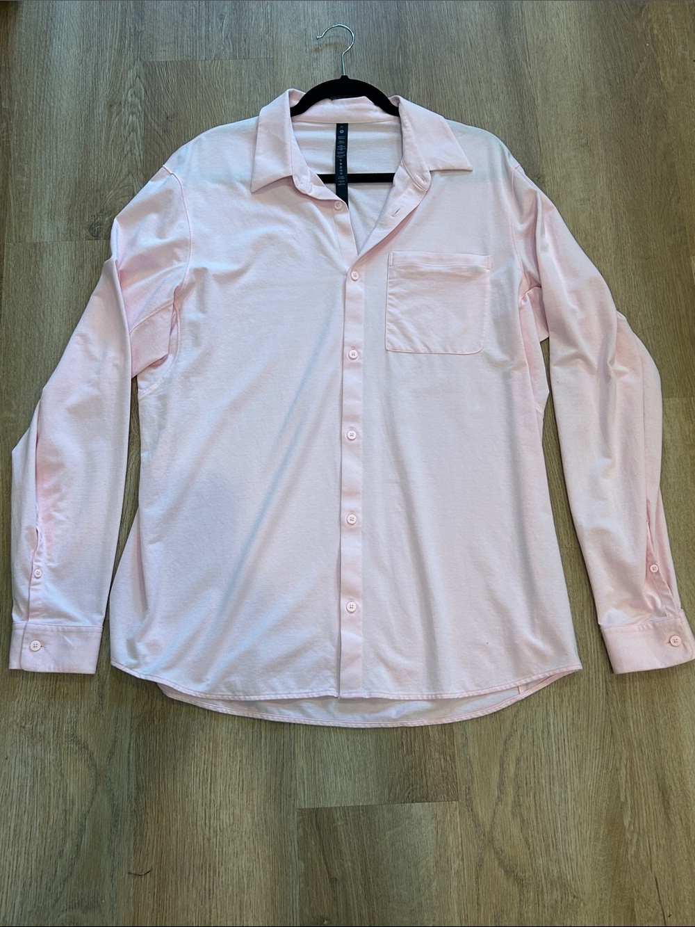 lululemon athletica Men's Light Pink Button-Up Shirt
